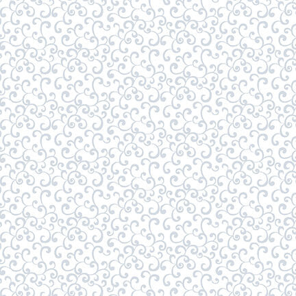 Quilters Flour - White on White Tiny Swirls - Licence To Quilt