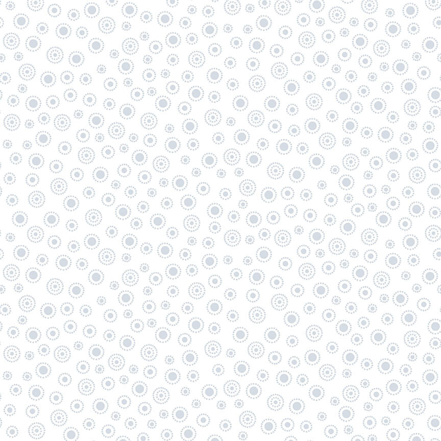 Quilters Flour - White on White Large Dotted Dots - Licence To Quilt
