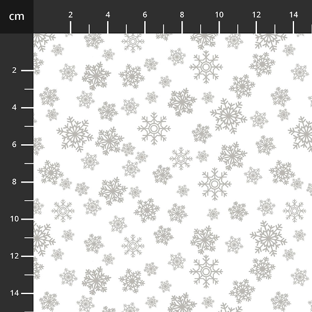 Quilters Flour - White on White Snowflake Pigment White - Licence To Quilt