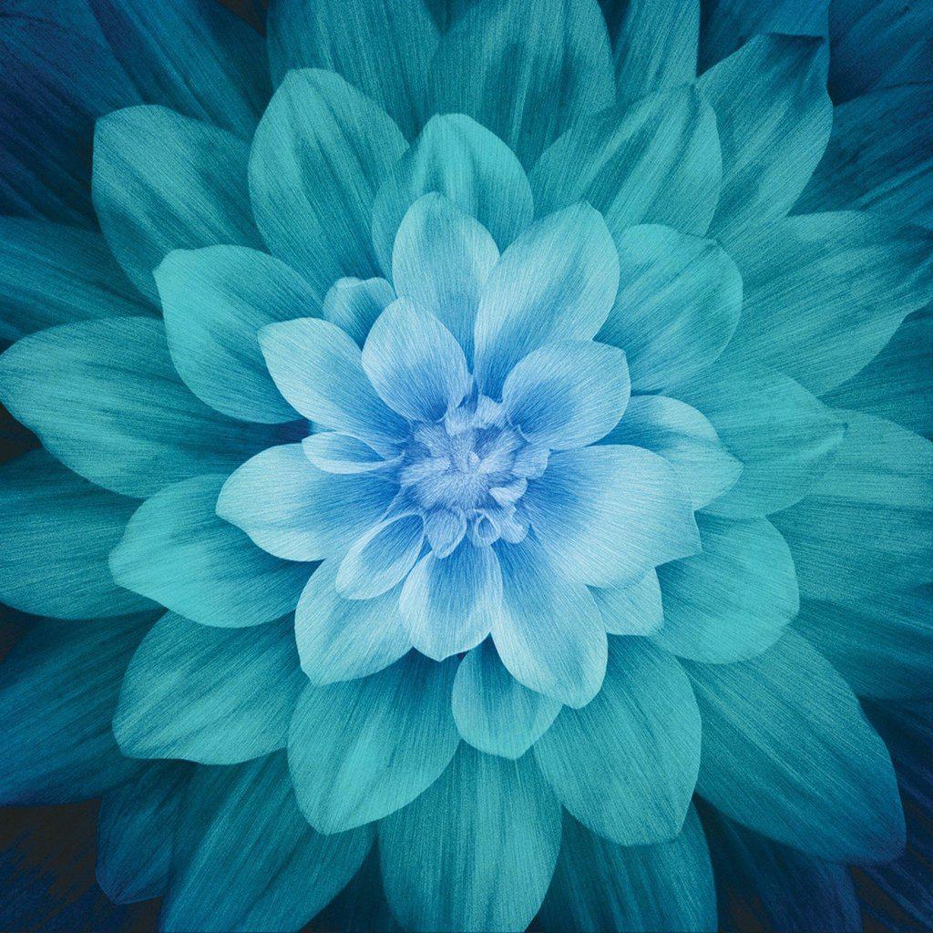 Dream Big Dahlia Teal - Panneau - Licence To Quilt