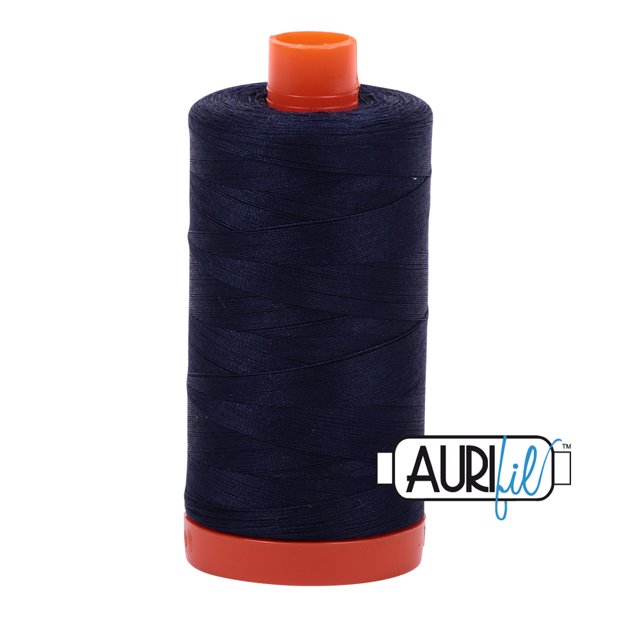 Aurifil Mako 50 - Very Dark Navy - Licence To Quilt