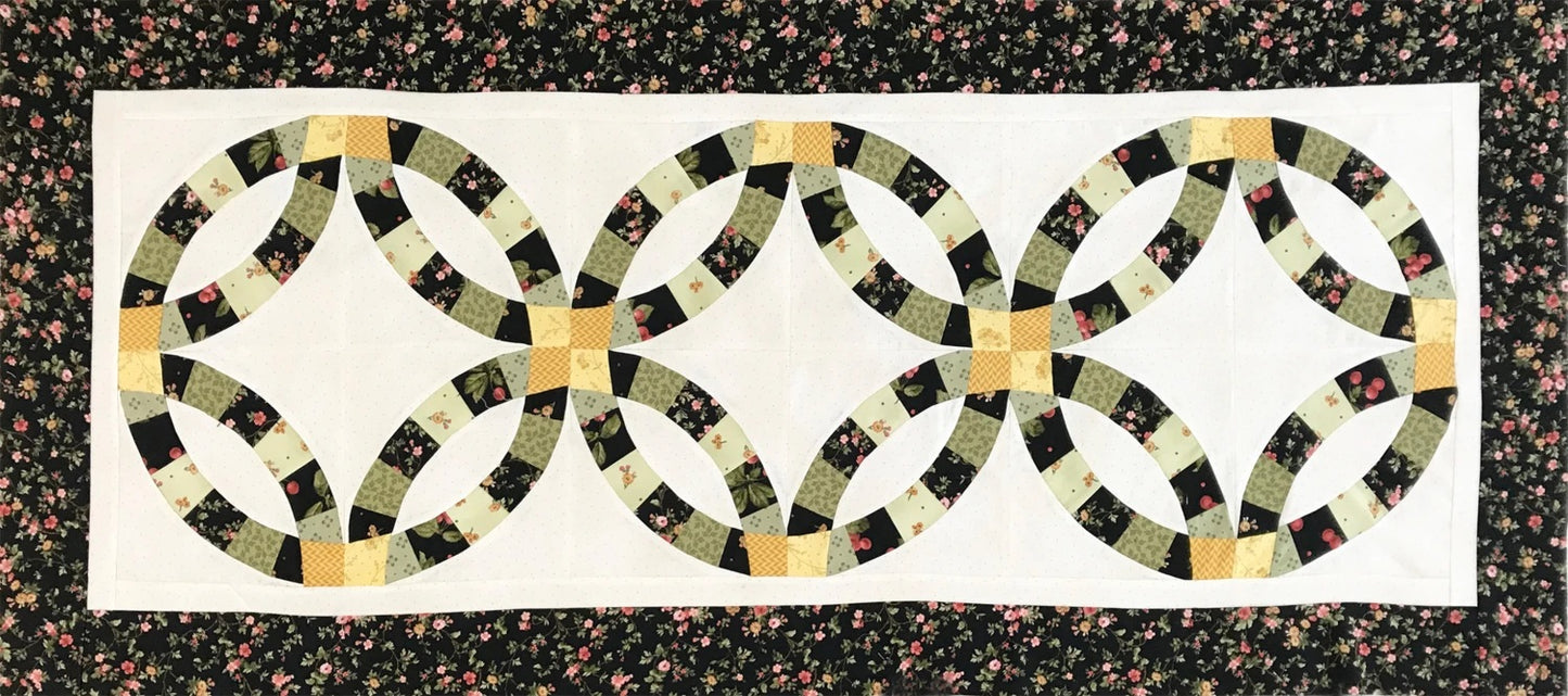 Double Wedding Ring Template Set Slit 'N Stitch - Licence To Quilt