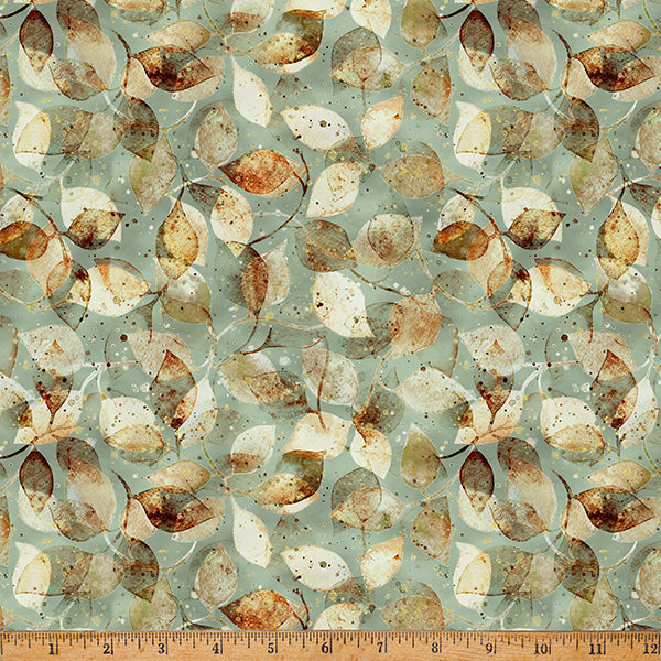 Harvest Bouquet - Scattered Leaves Earth Day - Licence To Quilt