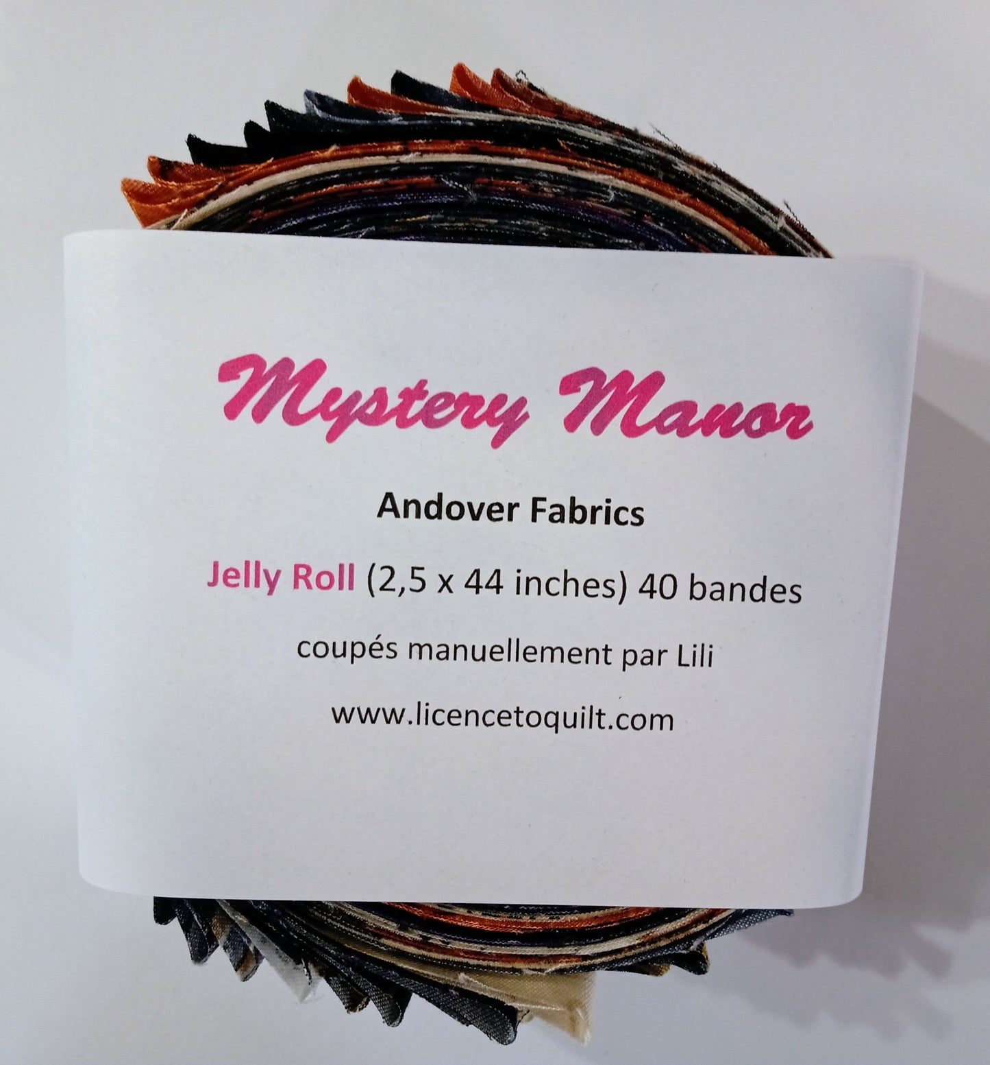 Mystery Manor - Jelly Roll (40 bandes) - Licence To Quilt