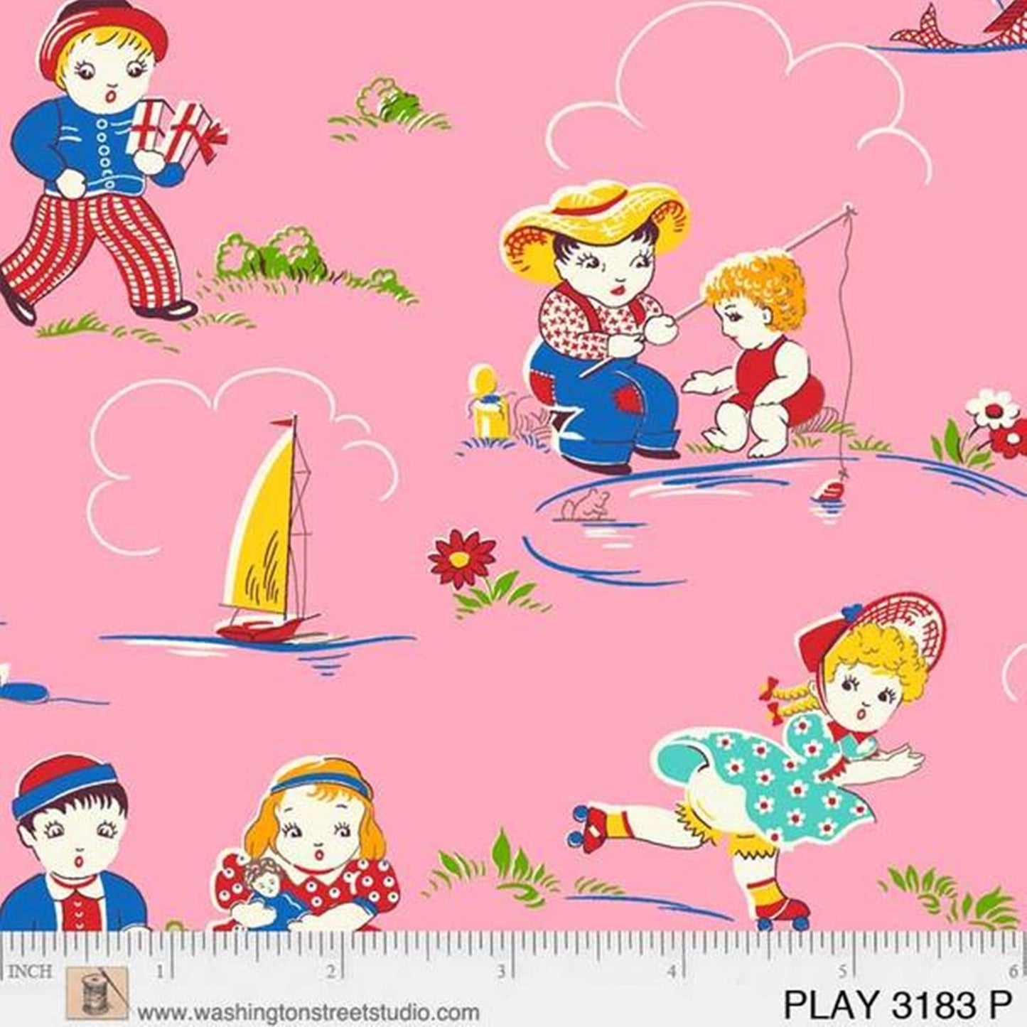 Playtime c. 1930 - Playtime Pink - Licence To Quilt