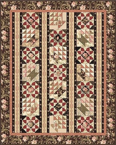 Wildflower Woods C. 1870-85 - Tossed Floral Ecru - Licence To Quilt