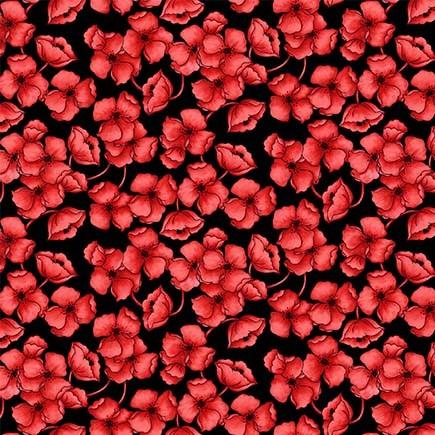 Blooms Of Beauty - Memories Red - Licence To Quilt