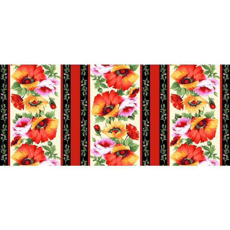 Blooms Of Beauty - Poppy Lane Red - Licence To Quilt