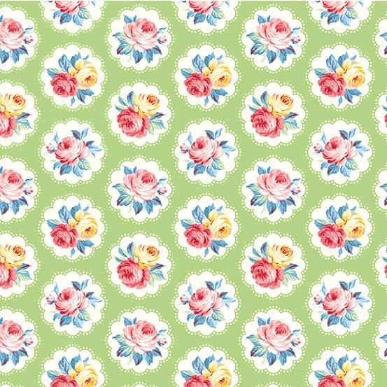 Country Cottage - Sunlit Days Mint - Licence To Quilt