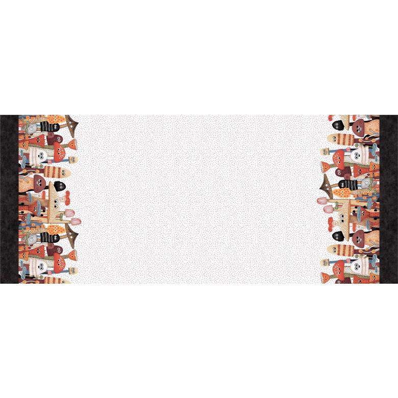 Mushroom Fan Club - Mushroom Buddies White - Licence To Quilt