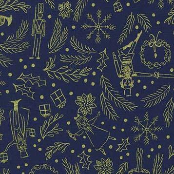 Nutcracker Act 1 - Mini Overture Navy - Licence To Quilt