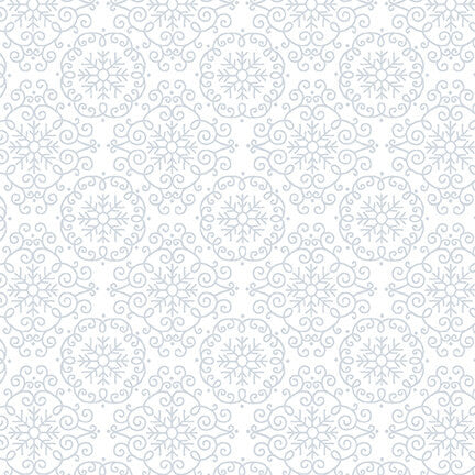 Quilters Flour - White on White Medallion Linework - Licence To Quilt