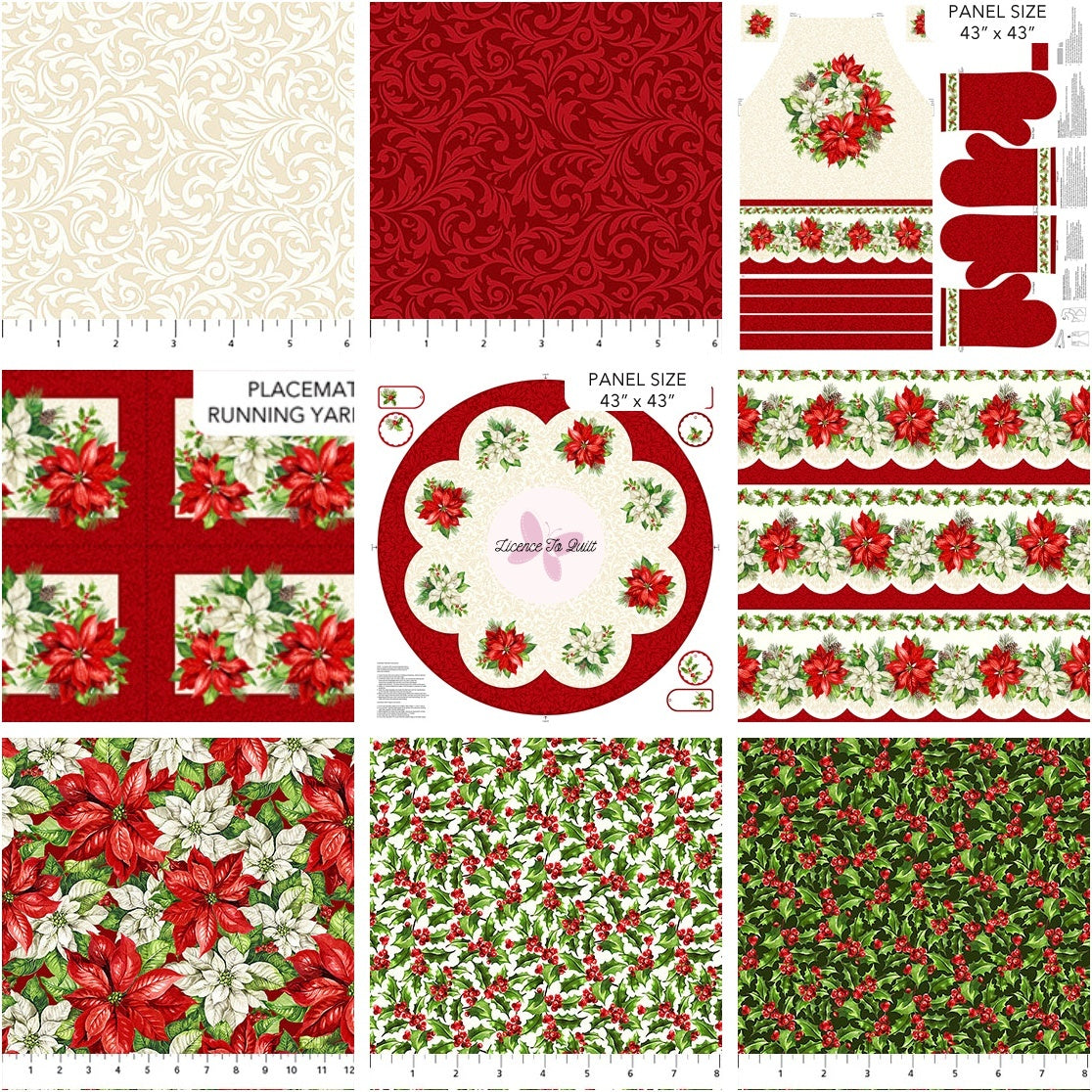 Holiday Joy - Apron Panel - toile - Licence To Quilt