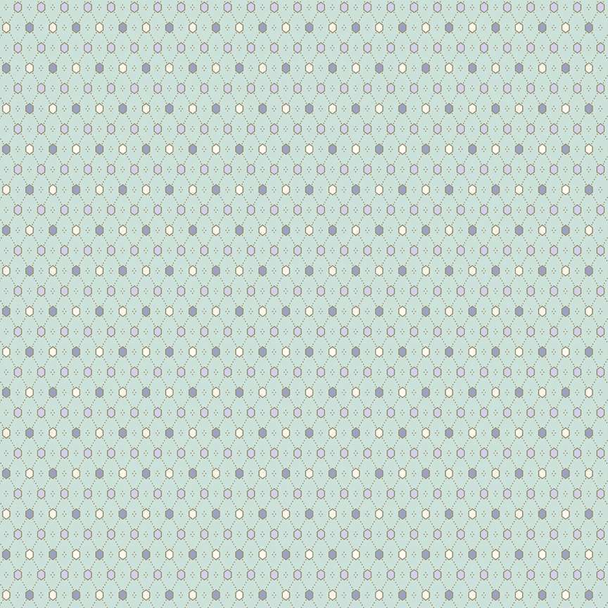 Abloom - Diamond Mesh Teal - Licence To Quilt