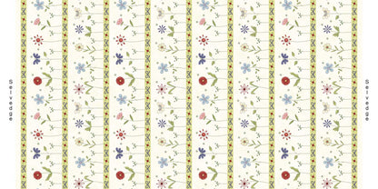 Pocketful of Posies - Cream Border Stripe - Licence To Quilt