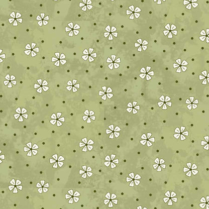 Pocketful of Posies - Green Posies Tossed - Licence To Quilt