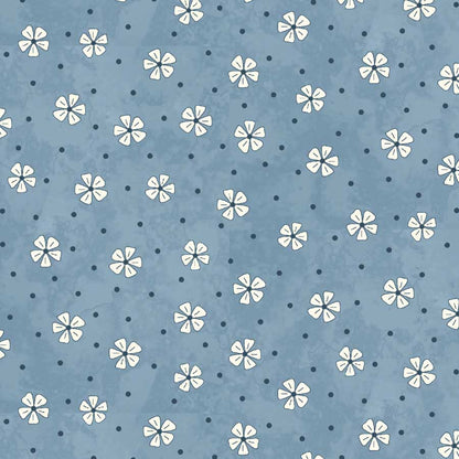 Pocketful of Posies - Blue Posies Tossed - Licence To Quilt