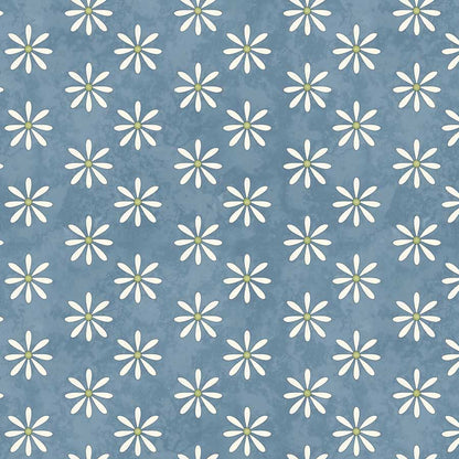 Pocketful of Posies - Light Blue Set Daisies - Licence To Quilt