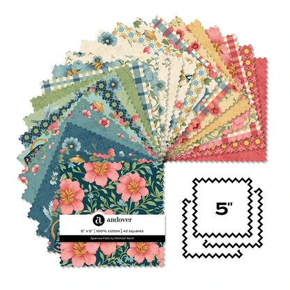 Sparrow Falls - 5 Inch Square - 42