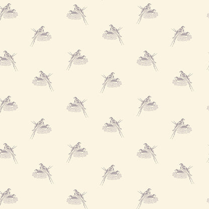 Sienna - Nesting Birds Plum - Licence To Quilt