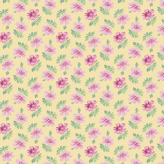 Avalon - Mini Flowers Yellow - Licence To Quilt