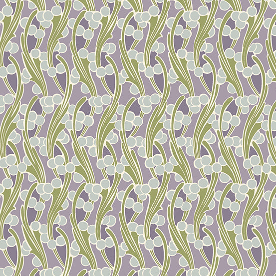 Fleur Nouveau - Seaweed Purple - Licence To Quilt