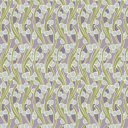 Fleur Nouveau - Seaweed Purple - Licence To Quilt
