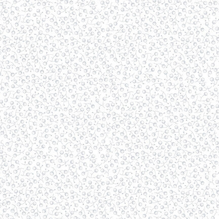 Quilters Flour - White on White Berries - Licence To Quilt