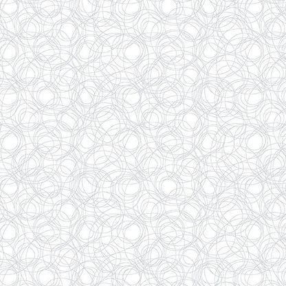 Quilters Flour - White on White Scribble Lines - Licence To Quilt