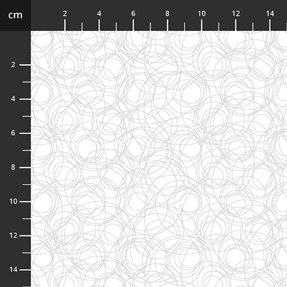 Quilters Flour - White on White Scribble Lines - Licence To Quilt