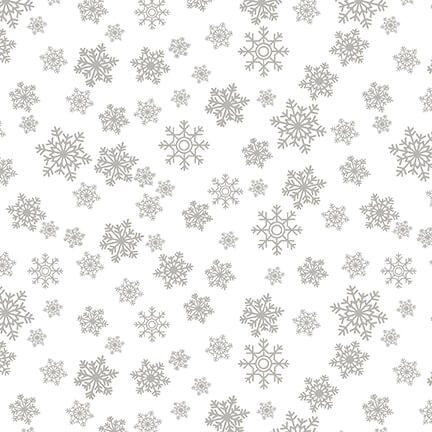 Quilters Flour - White on White Snowflake Pigment White - Licence To Quilt