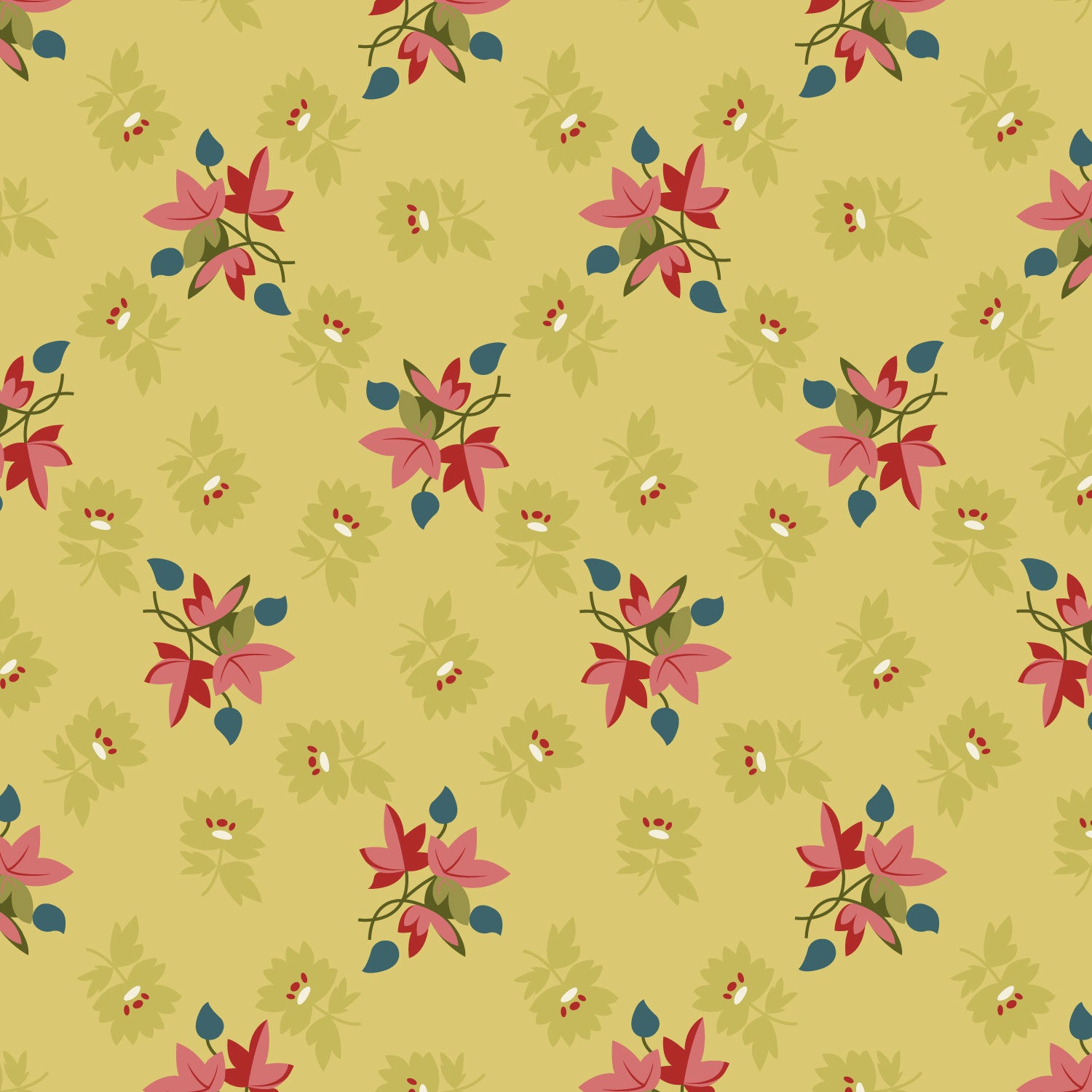 Back & Forth - Maple Leaf - Pear - Licence To Quilt