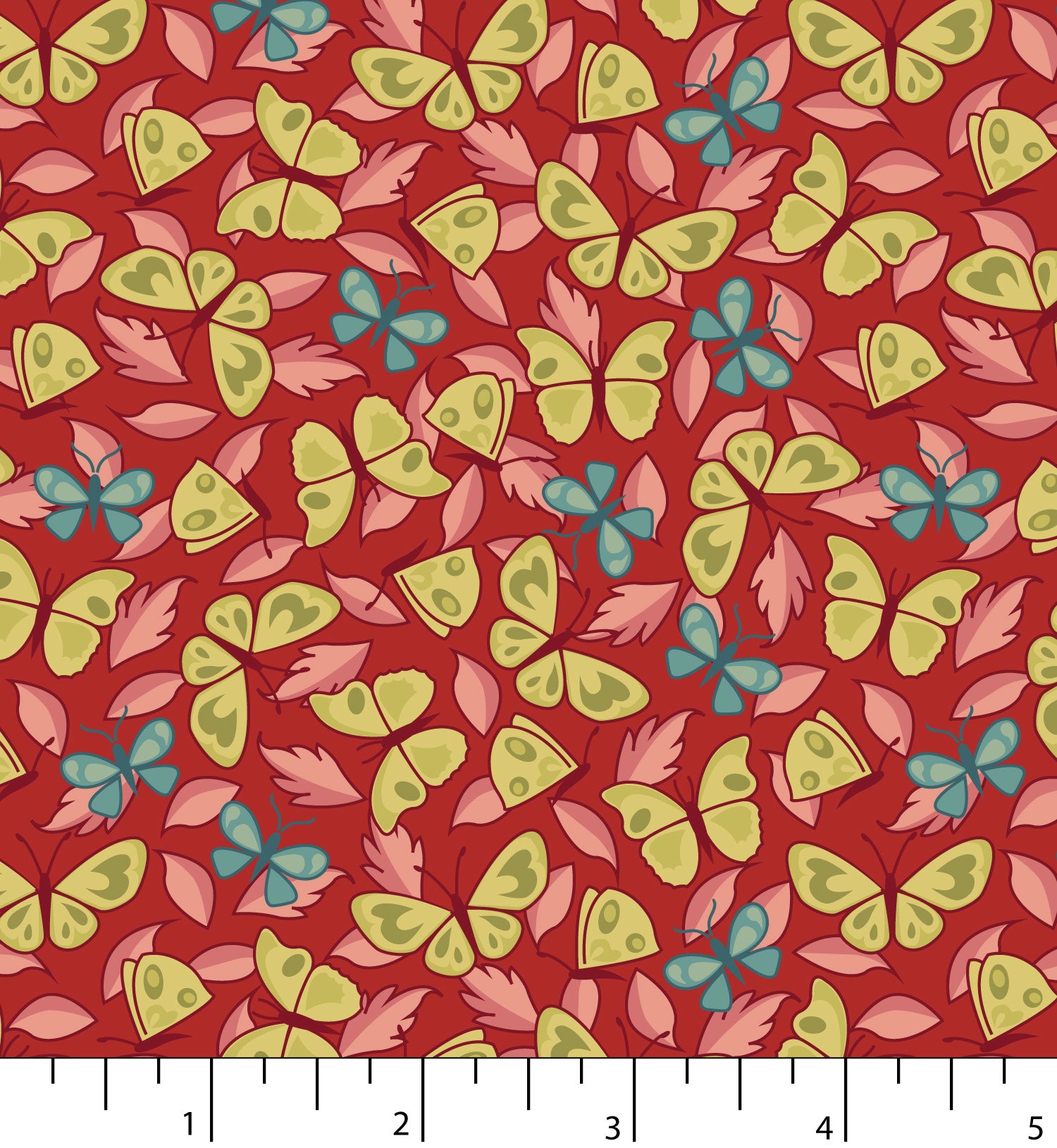 Back & Forth - Butterflies - Rosehip - Licence To Quilt