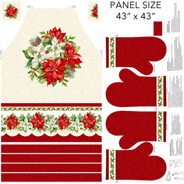 Holiday Joy - Apron Panel - toile - Licence To Quilt