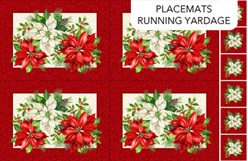 Holiday Joy - Placemats panel - toile - Licence To Quilt