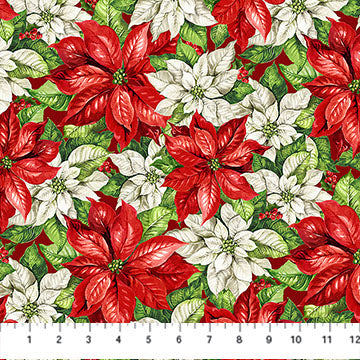 Holiday Joy - Pack Poinsettia Red Multi - Licence To Quilt