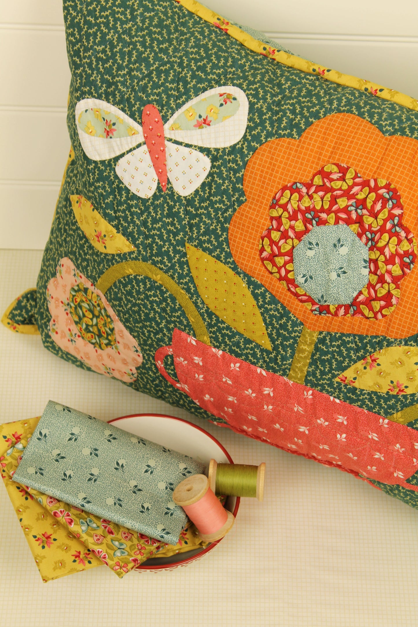 Back & Forth - Butterflies - Deep Blue - Licence To Quilt