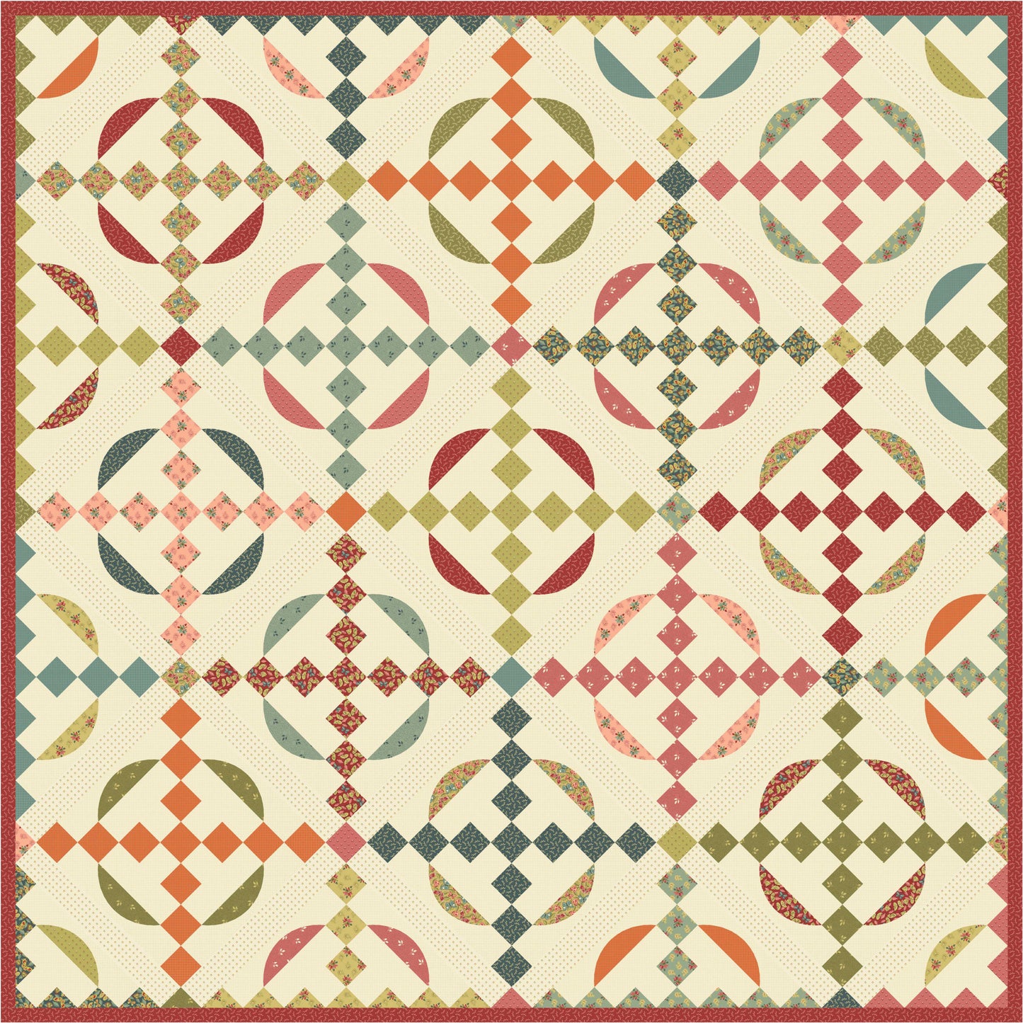 Back & Forth - Butterflies - Rosehip - Licence To Quilt