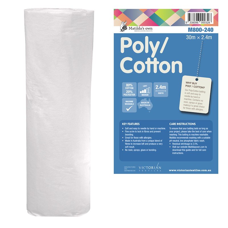 Matilda's Own - Cotton Poly - Molleton en coton et polyester - Licence To Quilt
