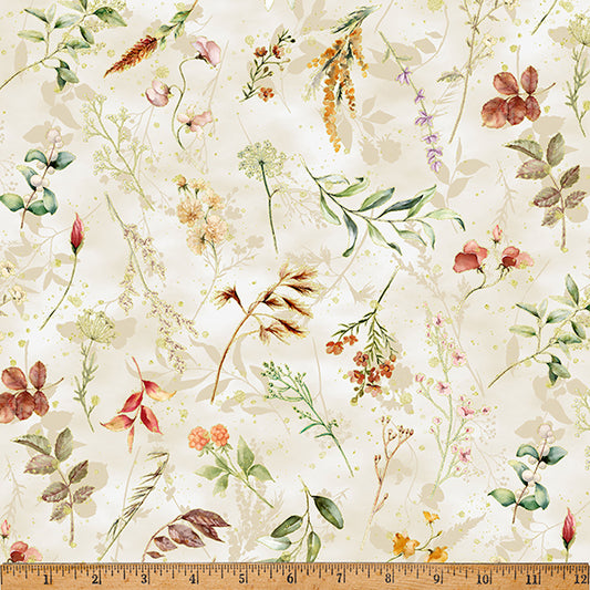 Harvest Bouquet - Stems Natural - Licence To Quilt