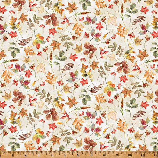 Harvest Bouquet - Leaves Natural - Licence To Quilt