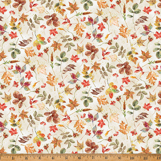 Harvest Bouquet - Leaves Natural - Licence To Quilt