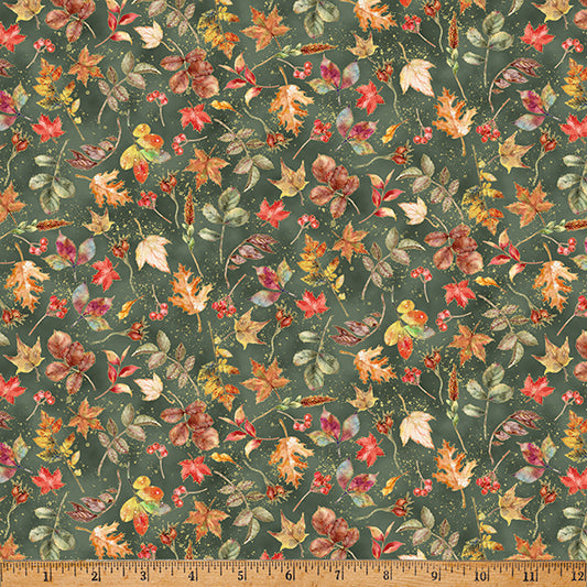 Harvest Bouquet - Leaves Earl Gray - Licence To Quilt