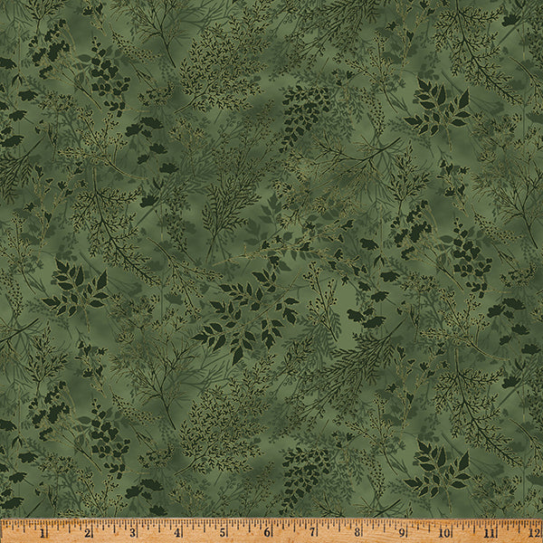 Harvest Bouquet - Foliage Earl Gray - Licence To Quilt