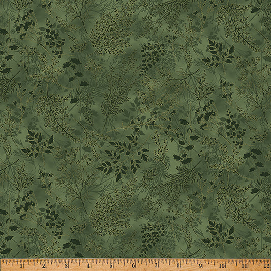 Harvest Bouquet - Foliage Earl Gray - Licence To Quilt