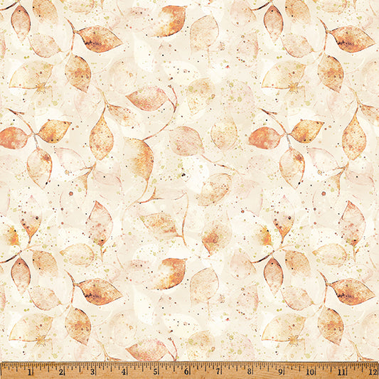 Harvest Bouquet - Scattered Leaves Cream - Licence To Quilt