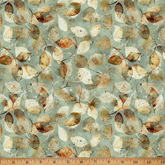 Harvest Bouquet - Scattered Leaves Earth Day - Licence To Quilt