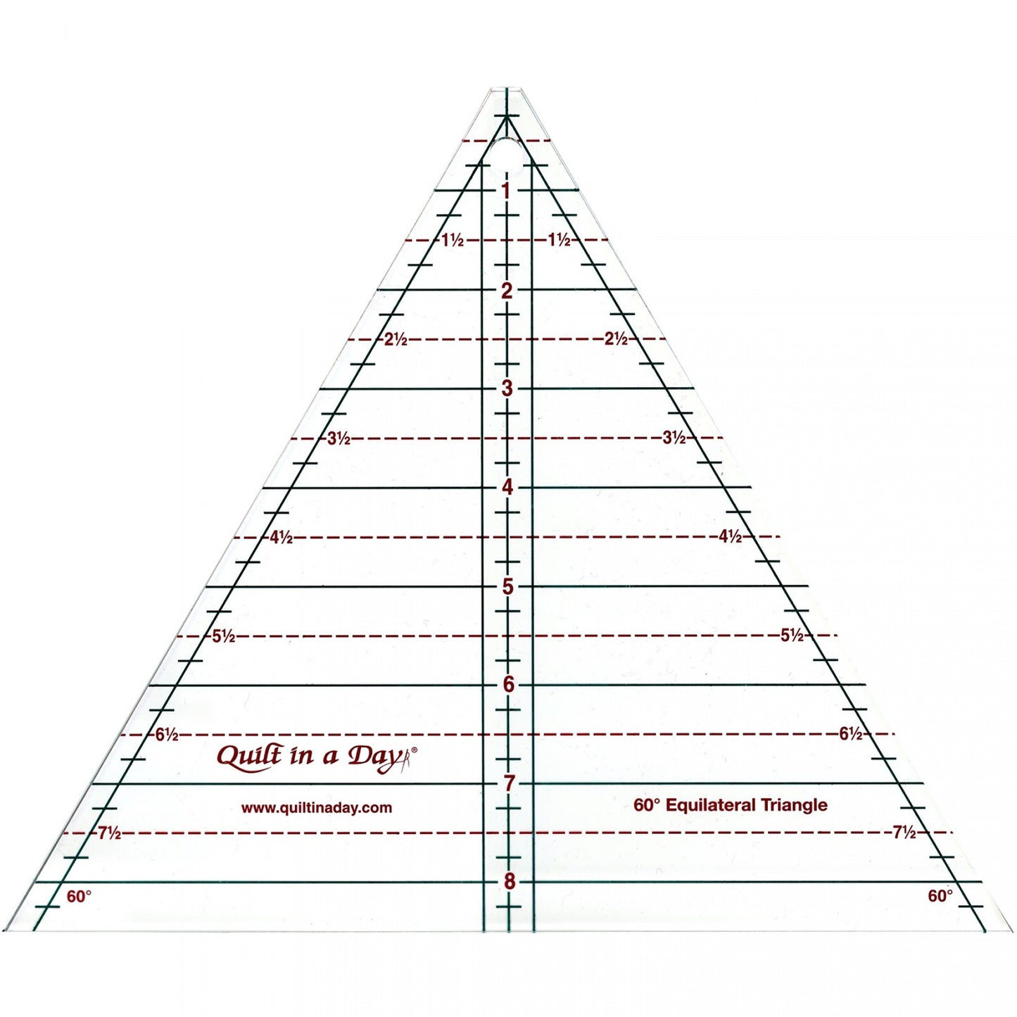 Quilt in a day - Règle patchwork 60° Equilateral - Licence To Quilt
