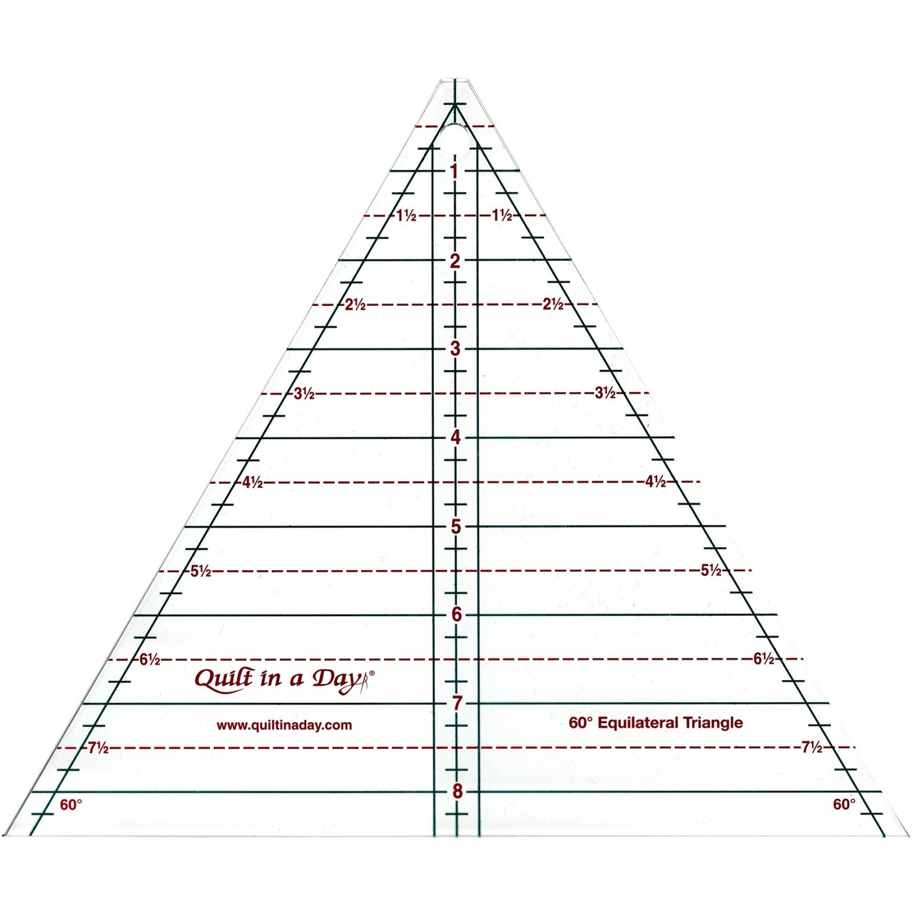 Quilt in a day - Règle patchwork 60° Equilateral - Licence To Quilt