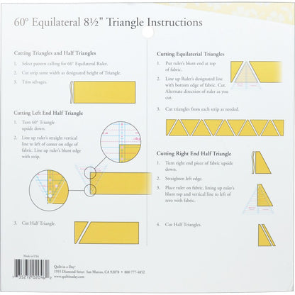 Quilt in a day - Règle patchwork 60° Equilateral - Licence To Quilt